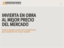 Tablet Screenshot of jbconstrucciones.com